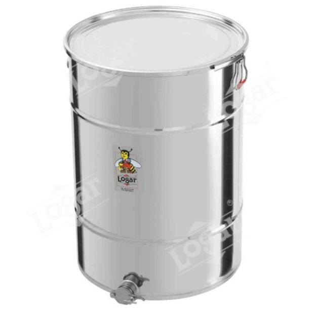 Kanta za 200 kg meda inox Logar d520 H760, slav. inox 6/4", sa herm. pokl.
